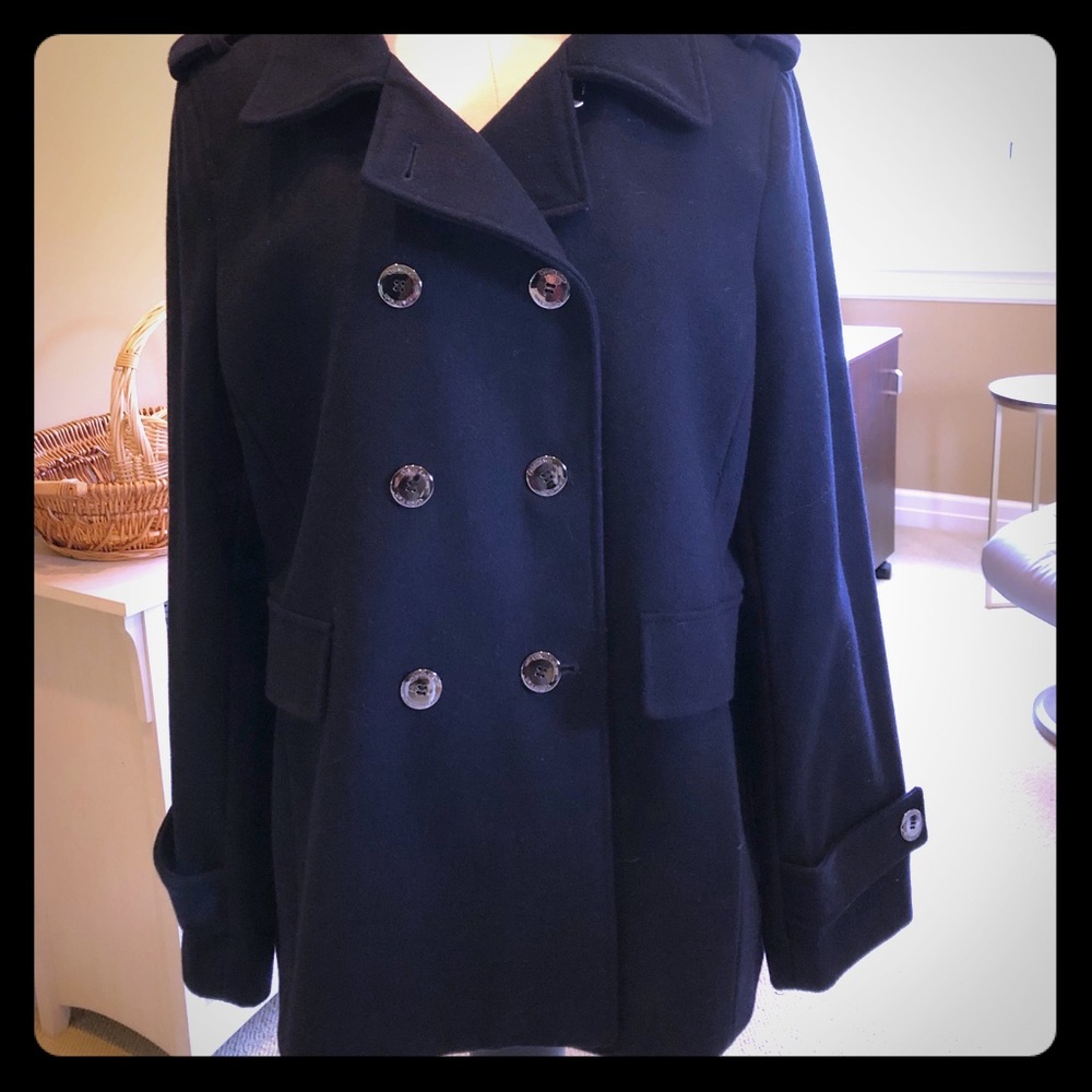 Calvin Klein Navy Pea Coat